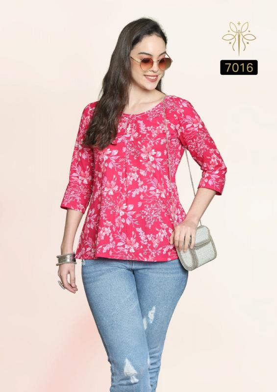 Rajnandini Aaradhya Vol 24 Catalog indian cotton kurti tops for women