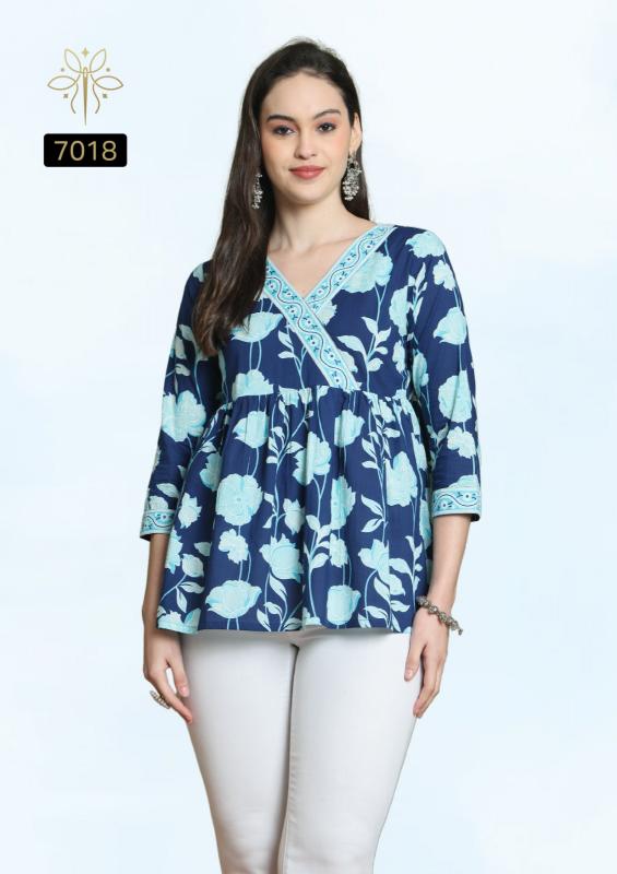 Rajnandini Aaradhya Vol 24 Catalog indian cotton kurti tops for women