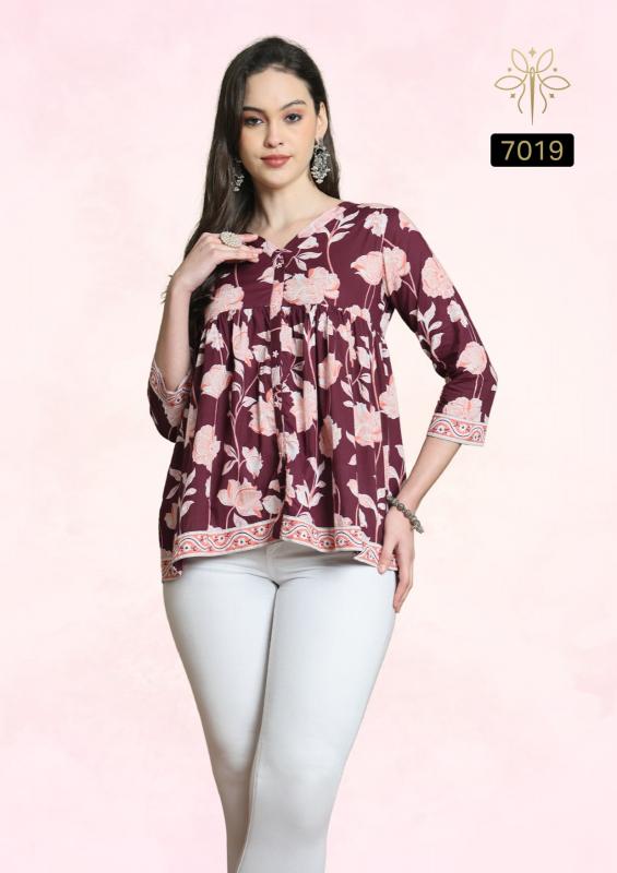 Rajnandini Aaradhya Vol 24 Catalog indian cotton kurti tops for women