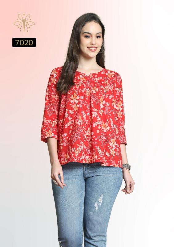 Rajnandini Aaradhya Vol 24 Catalog indian cotton kurti tops for women