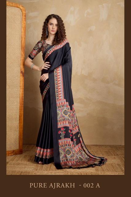 Rajtex Pure Ajrakh Vol 2 catalog surat ki saree factory