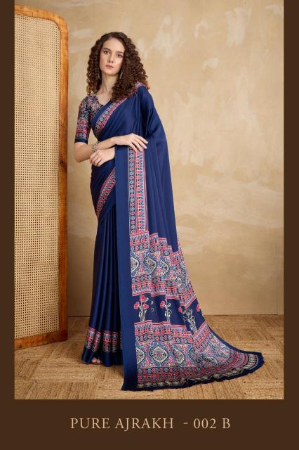 Rajtex Pure Ajrakh Vol 2 catalog surat ki saree factory