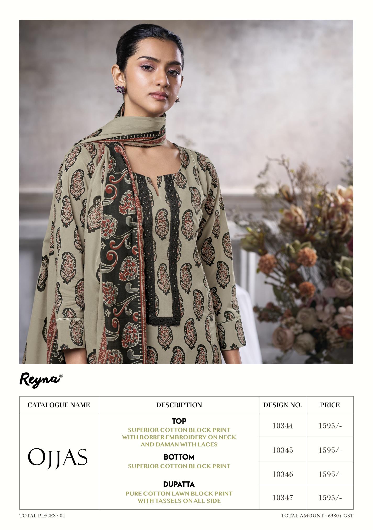 Reyna Ojjas catalog best salwar kameez material in surat