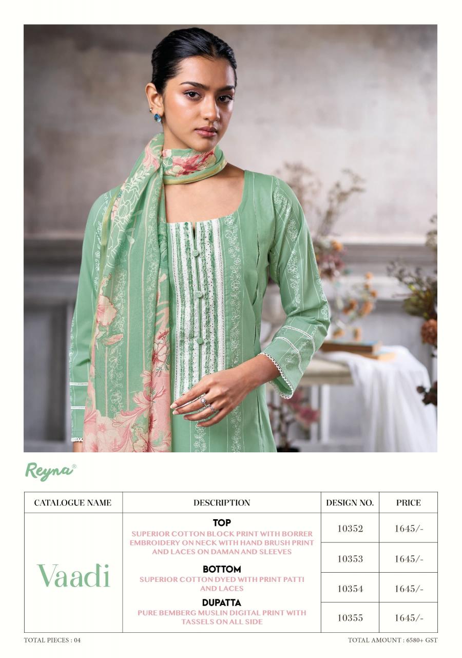 Reyna Vaadi catalog salwar kameez surat wholesale