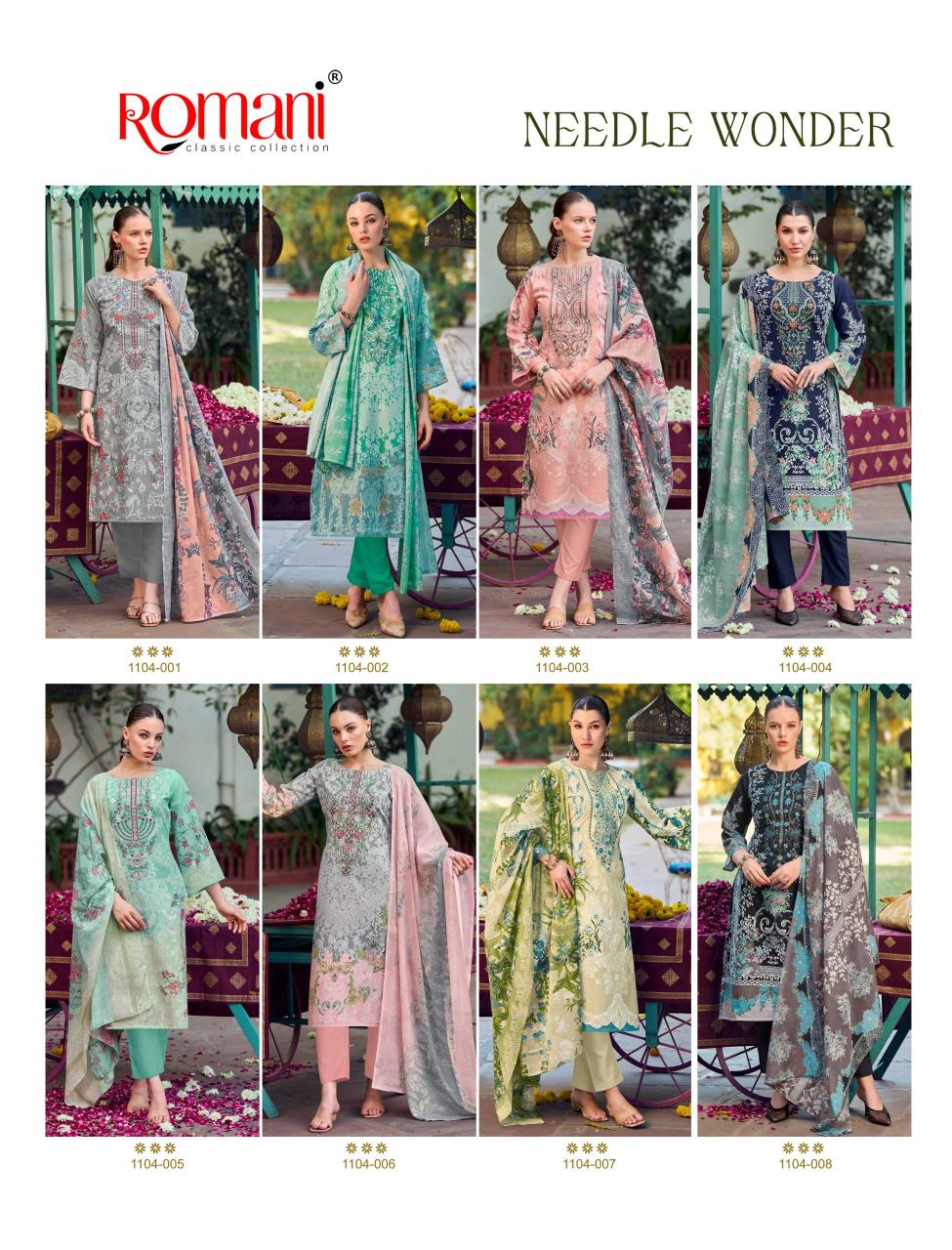 Romani Needle Wonder Catalog dress materials wholesale place in bangalore