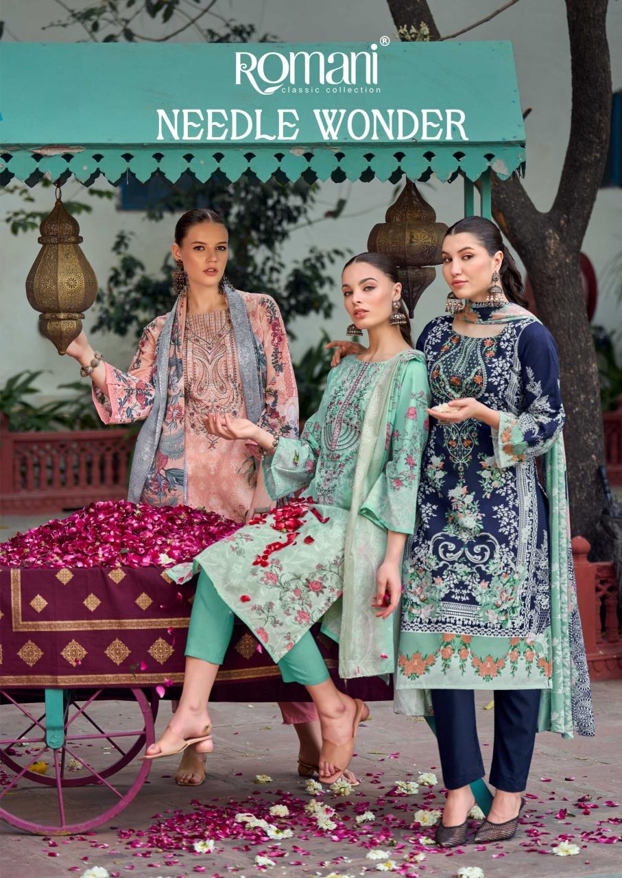 Romani Needle Wonder Catalog dress materials wholesale place in bangalore