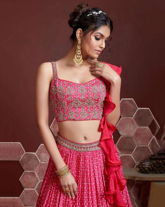 Sabella 101 Pink catalog designer lehenga choli online india