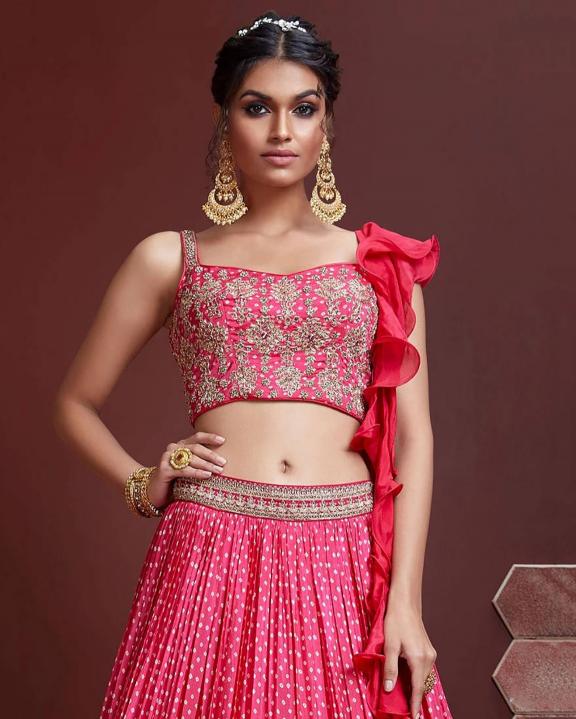 Sabella 101 Pink catalog designer lehenga choli online india