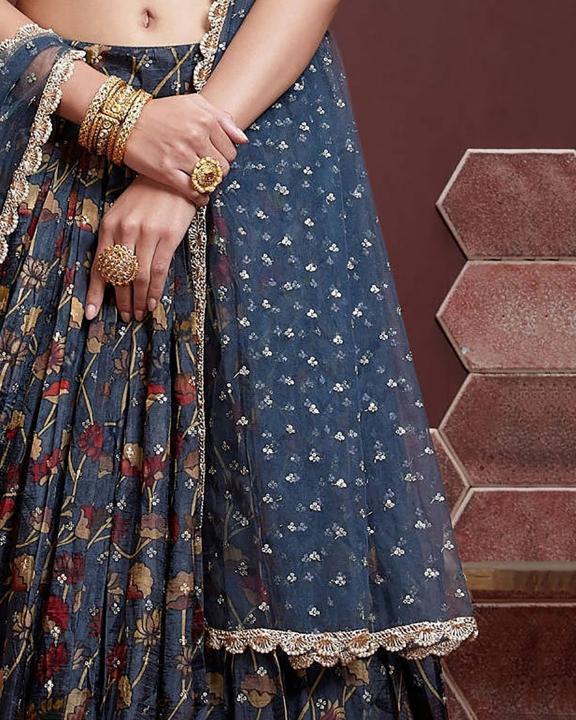 Sabella 102 Blue catalog lehenga wedding dress price in india