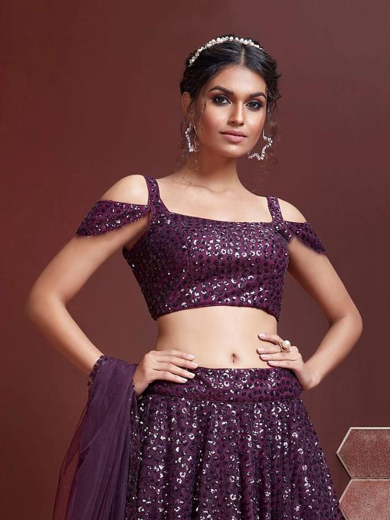 Sabella 104 Purple catalog buy designer lehenga online india