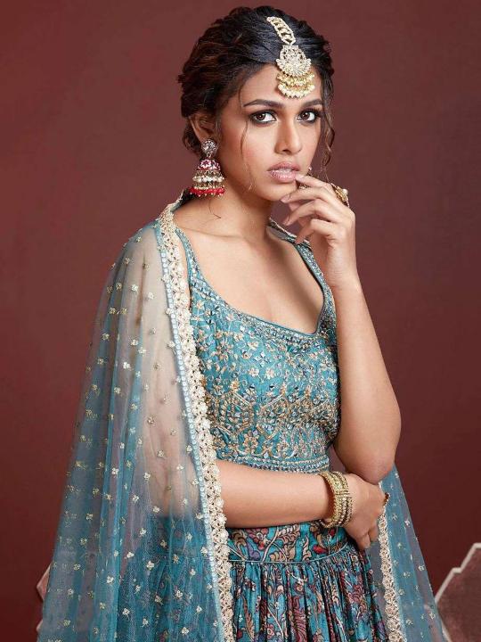 Sabella 106 Blue catalog buy lehenga india