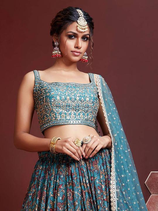 Sabella 106 Blue catalog buy lehenga india