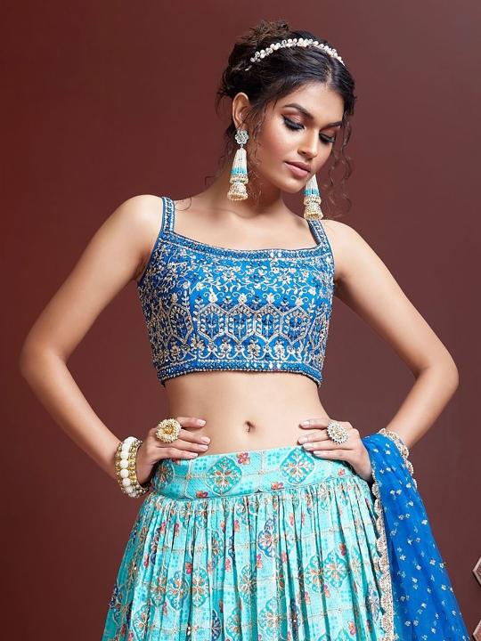 Sabella 109 SkyBlue catalog ethnic lehengas online india