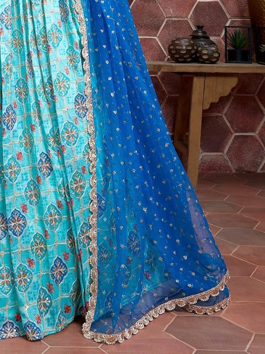 Sabella 109 SkyBlue catalog ethnic lehengas online india