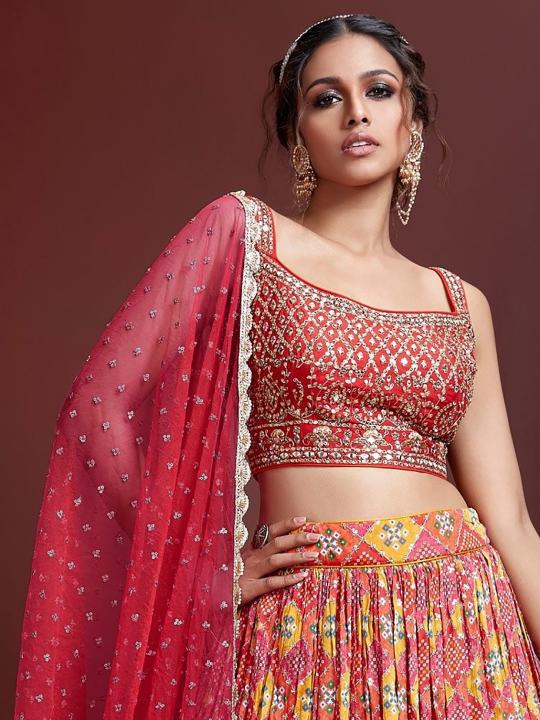 Sabella 110 Red catalog designer lehenga online india