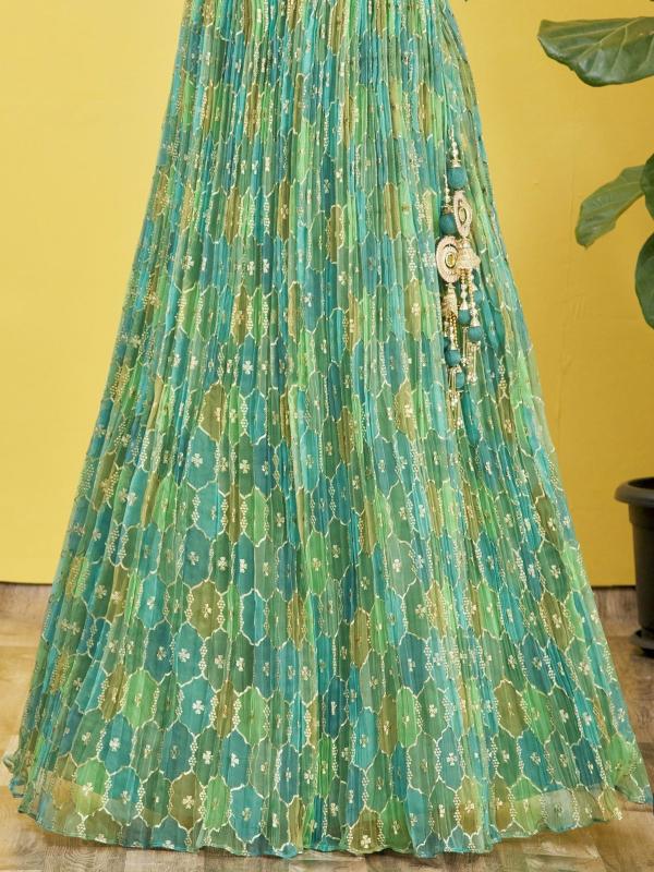 Sabella 111 Green catalog designer bridal lehenga online india