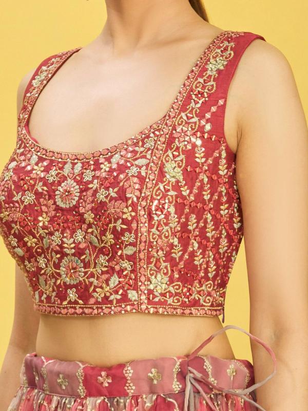 Sabella 111 Maroon catalog hsn code for lehenga choli in india