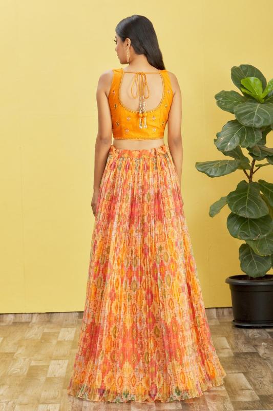 Sabella 121 Yellow catalog lehenga choli india price