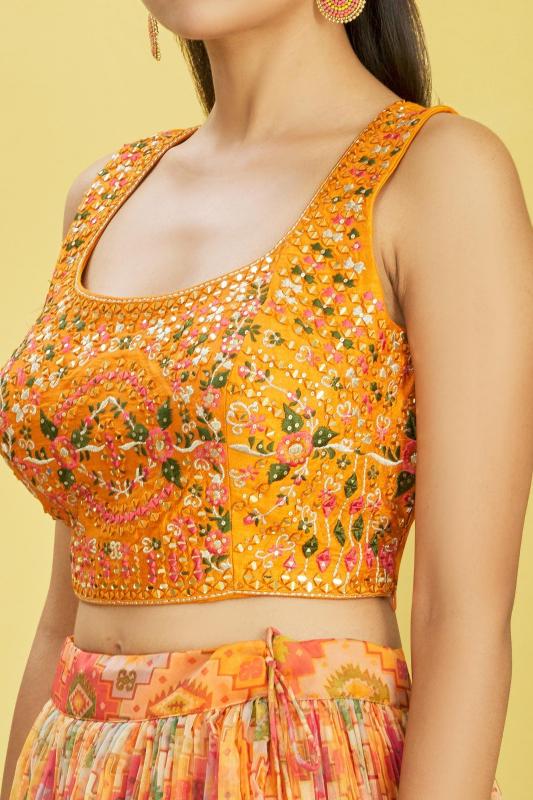 Sabella 121 Yellow catalog lehenga choli india price