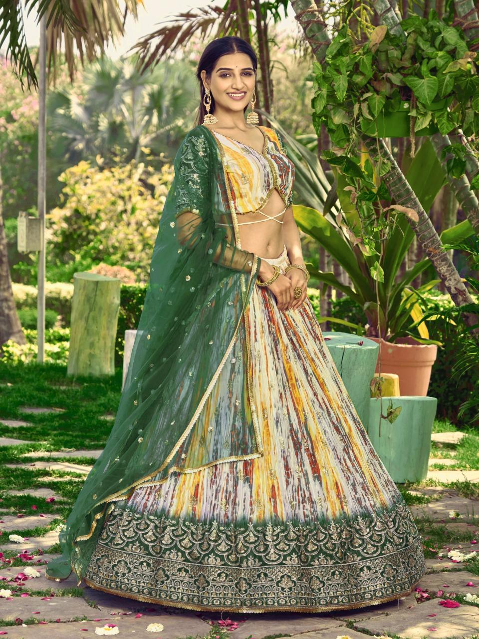 Sabella 5051 Green catalog cheap lehenga online india