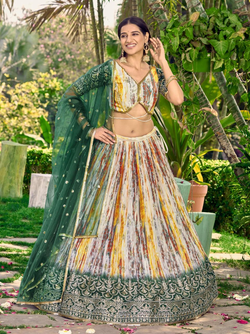 Sabella 5051 Green catalog cheap lehenga online india