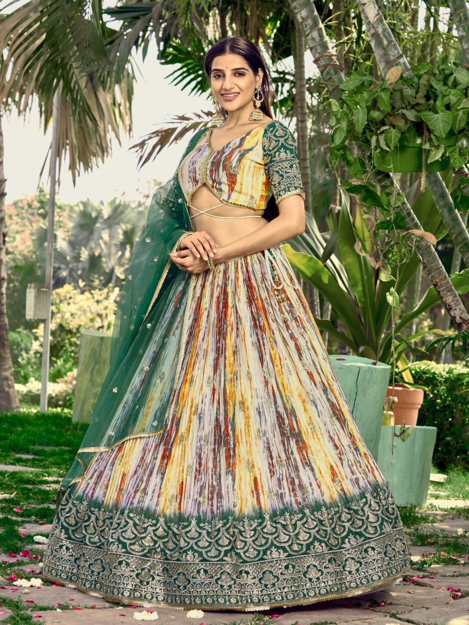Sabella 5051 Green catalog cheap lehenga online india