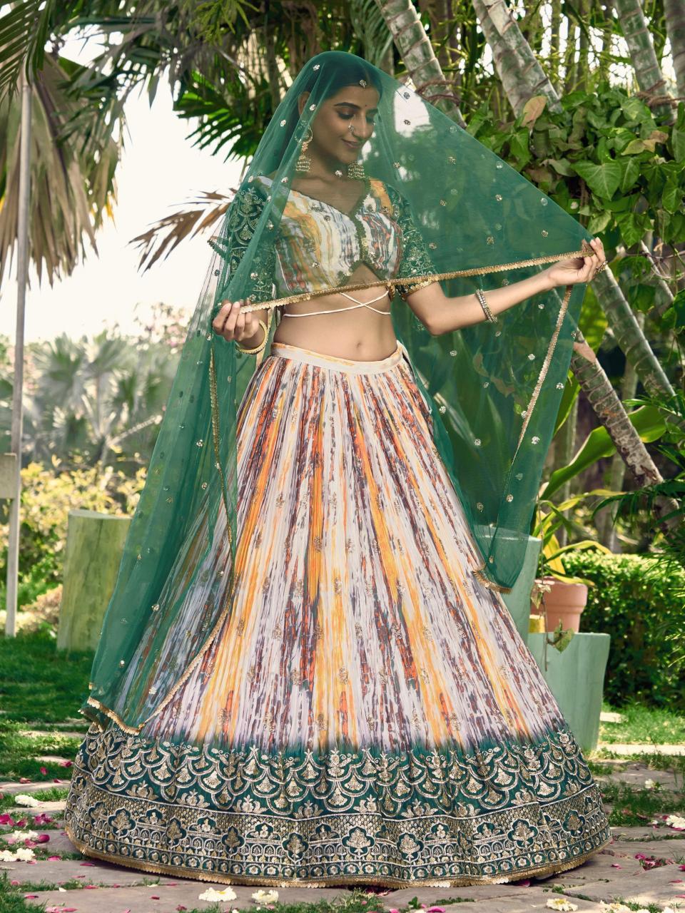 Sabella 5051 Green catalog cheap lehenga online india