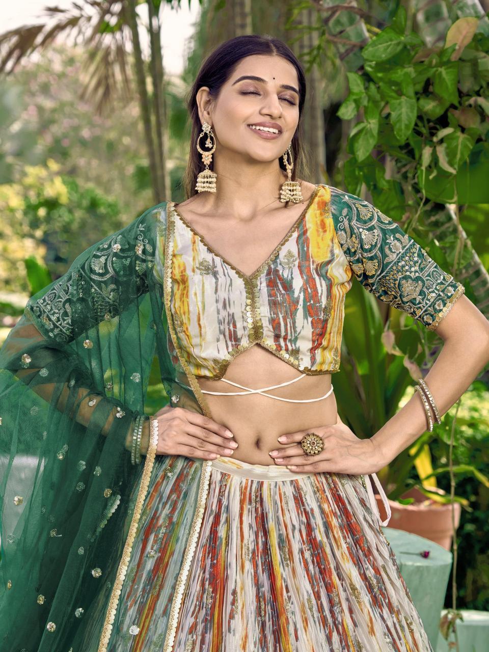 Sabella 5051 Green catalog cheap lehenga online india