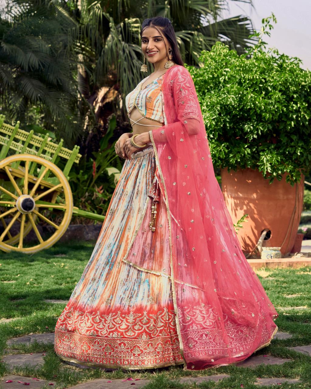 Sabella 5051 Pink catalog india lehenga choli