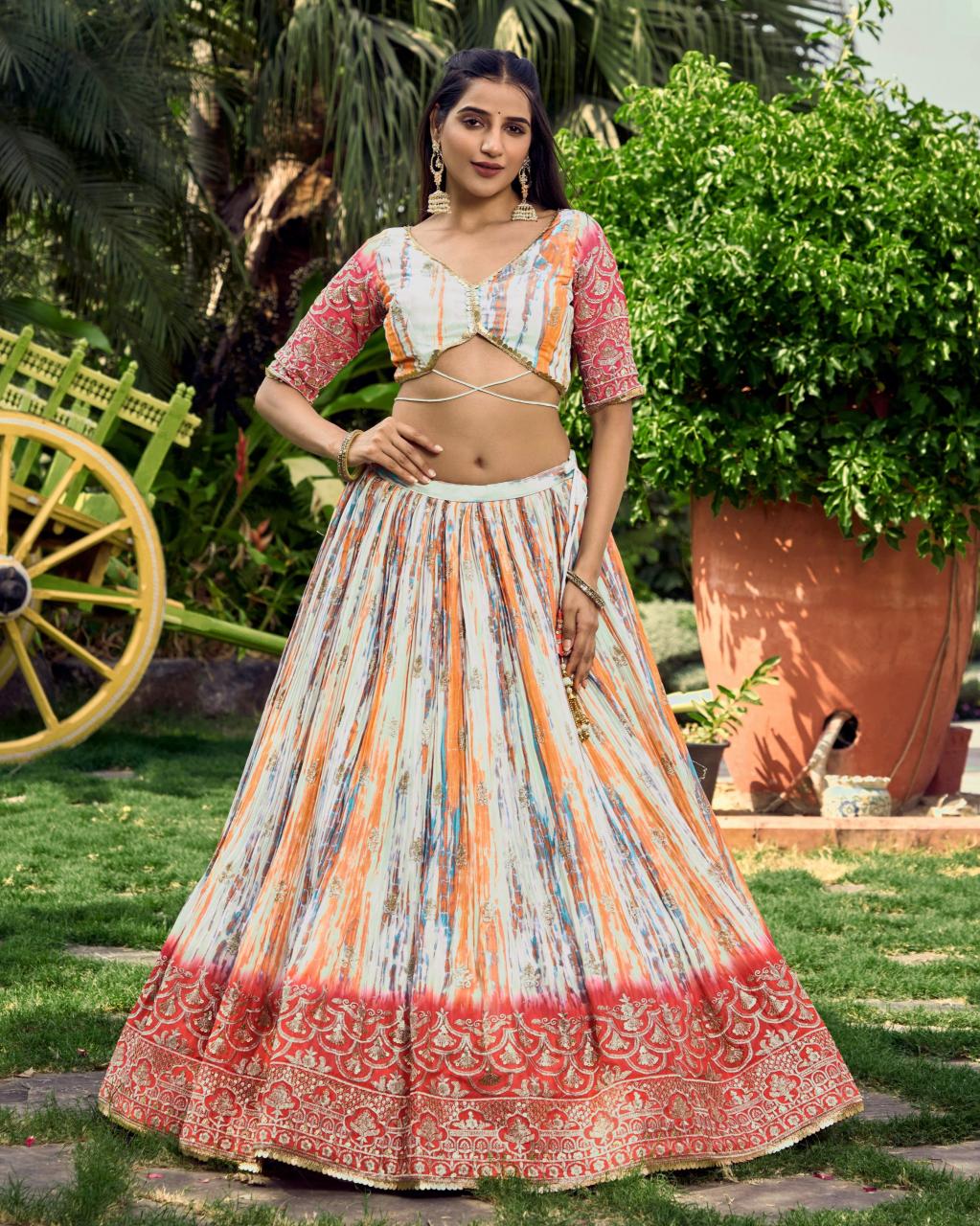 Sabella 5051 Pink catalog india lehenga choli
