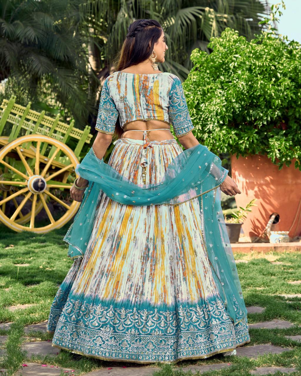 Sabella 5051 Rama catalog rajasthani lehenga online india