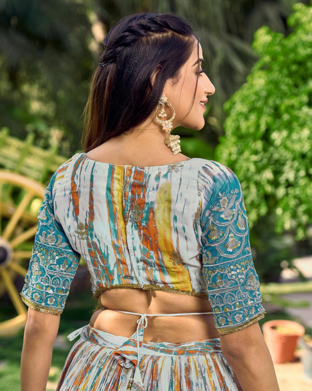 Sabella 5051 Rama catalog rajasthani lehenga online india