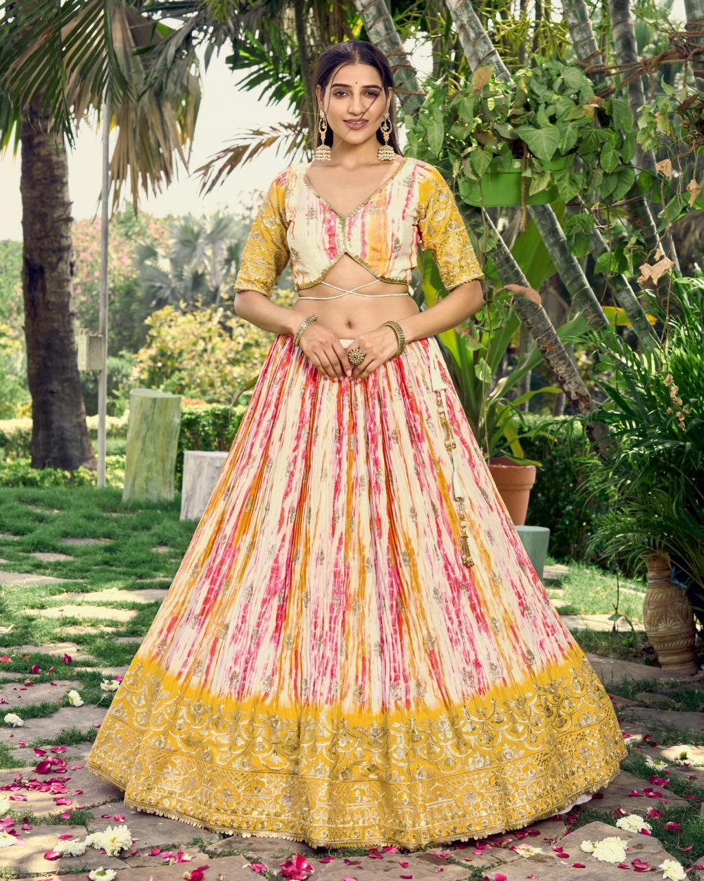 Sabella 5051 Yellow catalog lehenga online india
