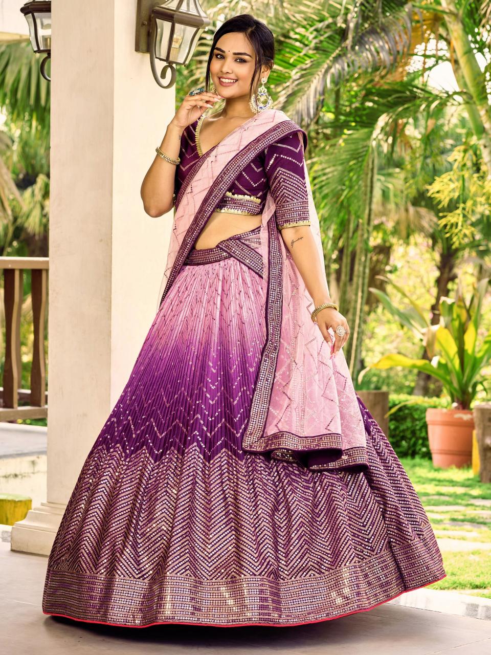 Sabella 5057 Purple catalog lehenga in india online