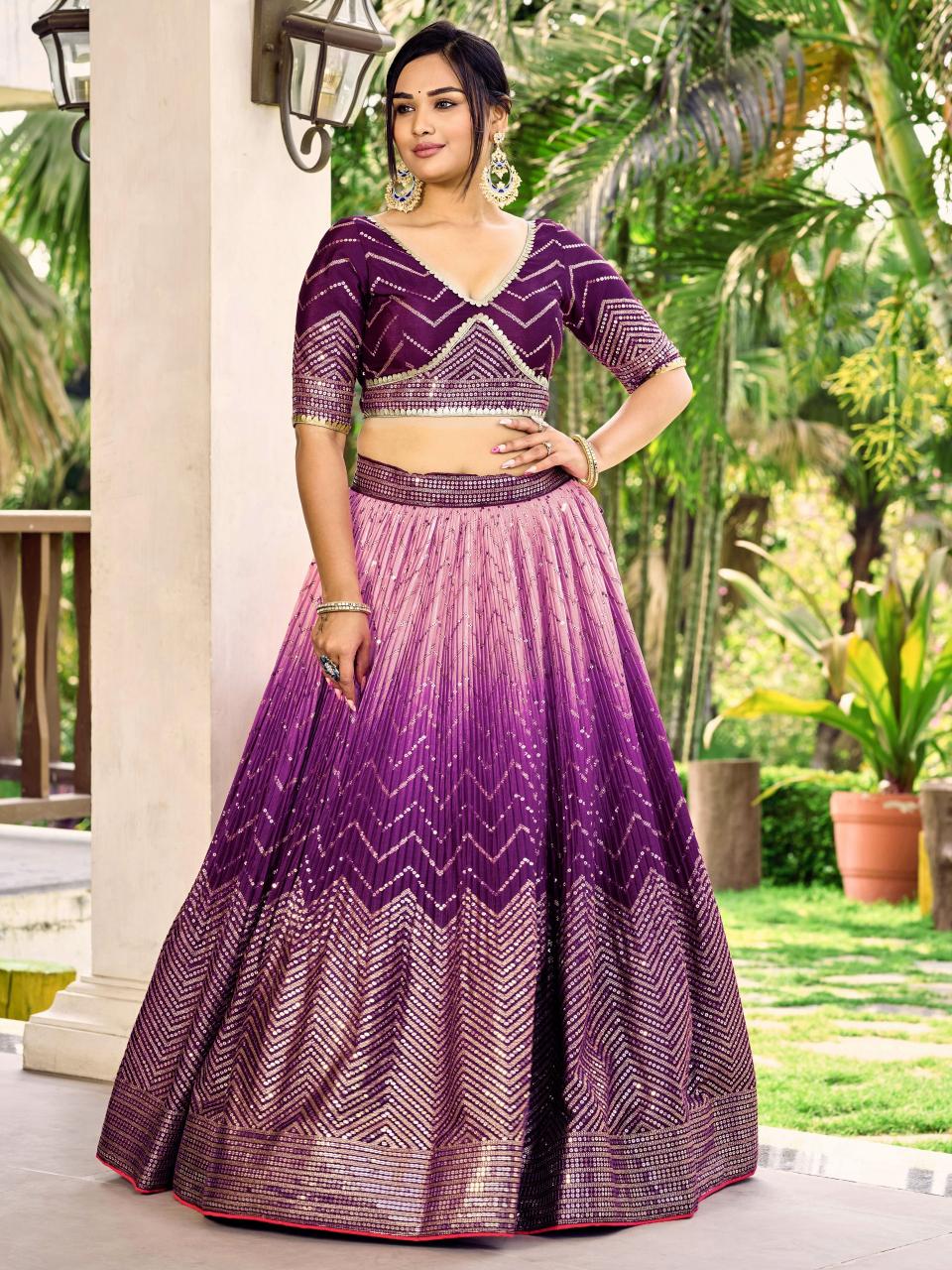 Sabella 5057 Purple catalog lehenga in india online