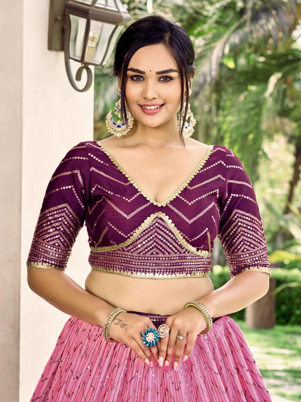 Sabella 5057 Purple catalog lehenga in india online