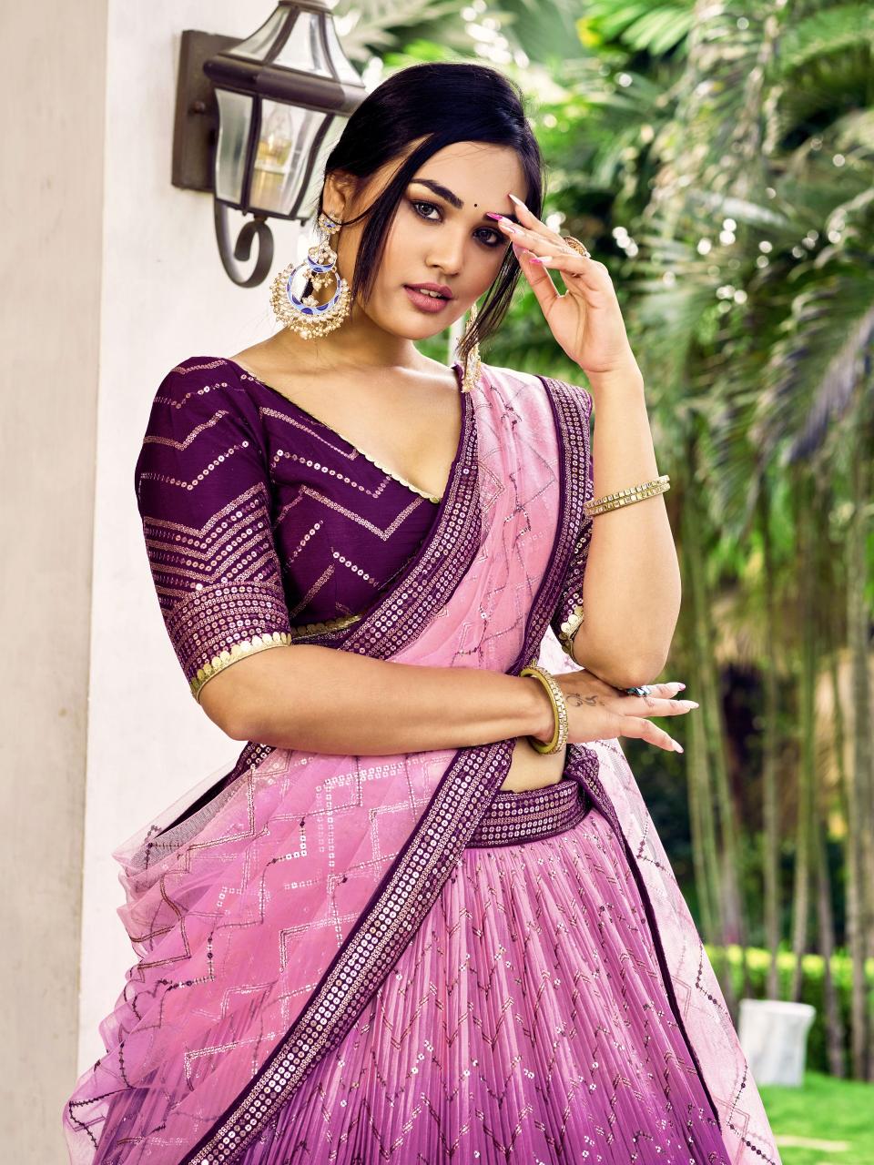 Sabella 5057 Purple catalog lehenga in india online