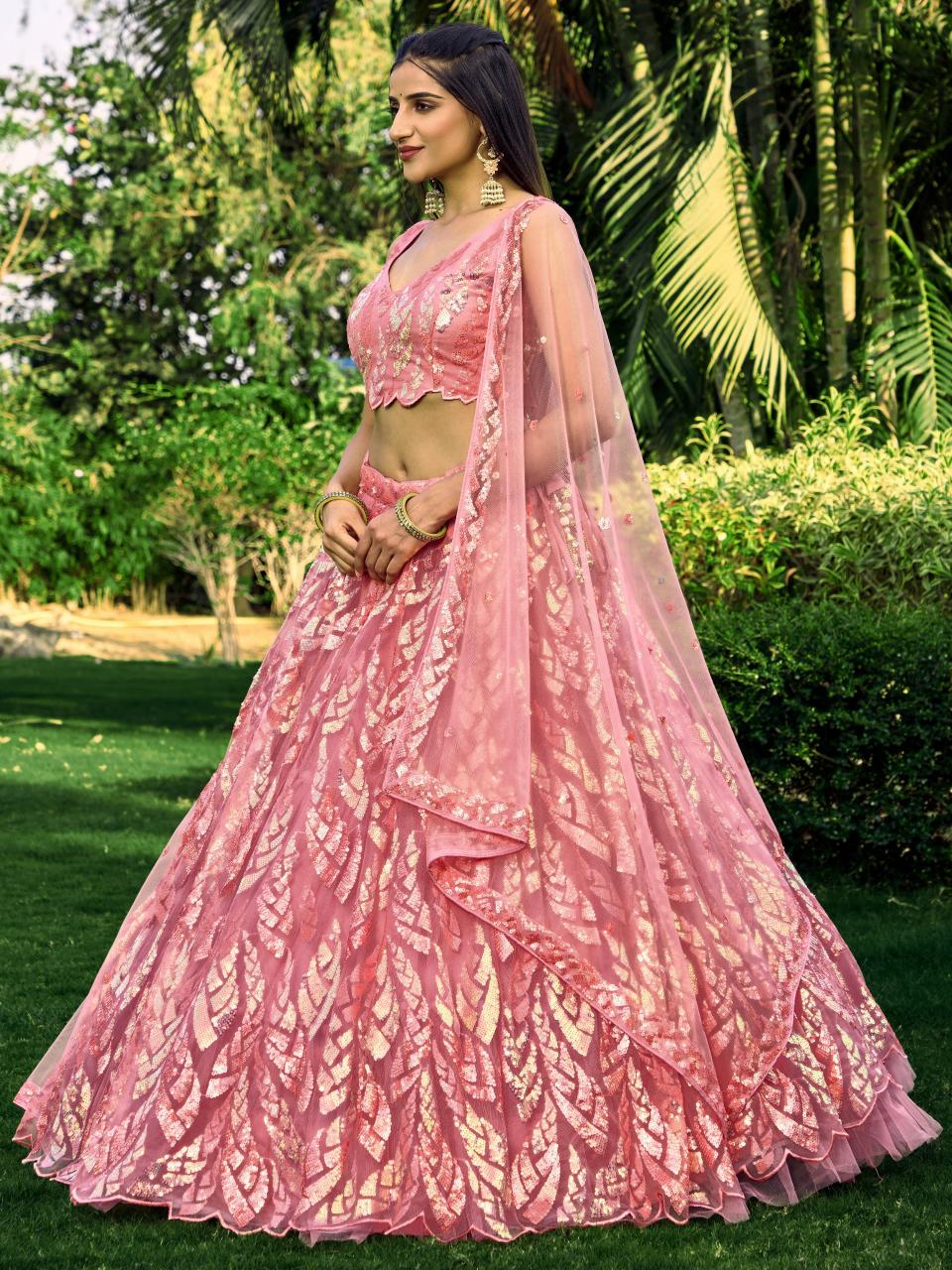 Sabella 5101 Pink catalog best lehenga company in india