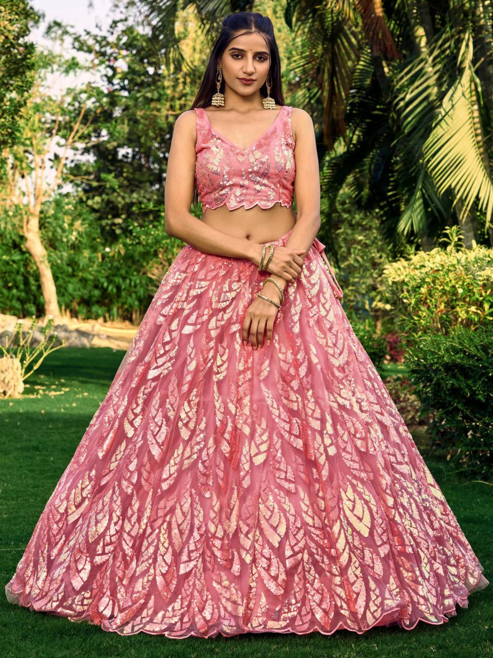 Sabella 5101 Pink catalog best lehenga company in india