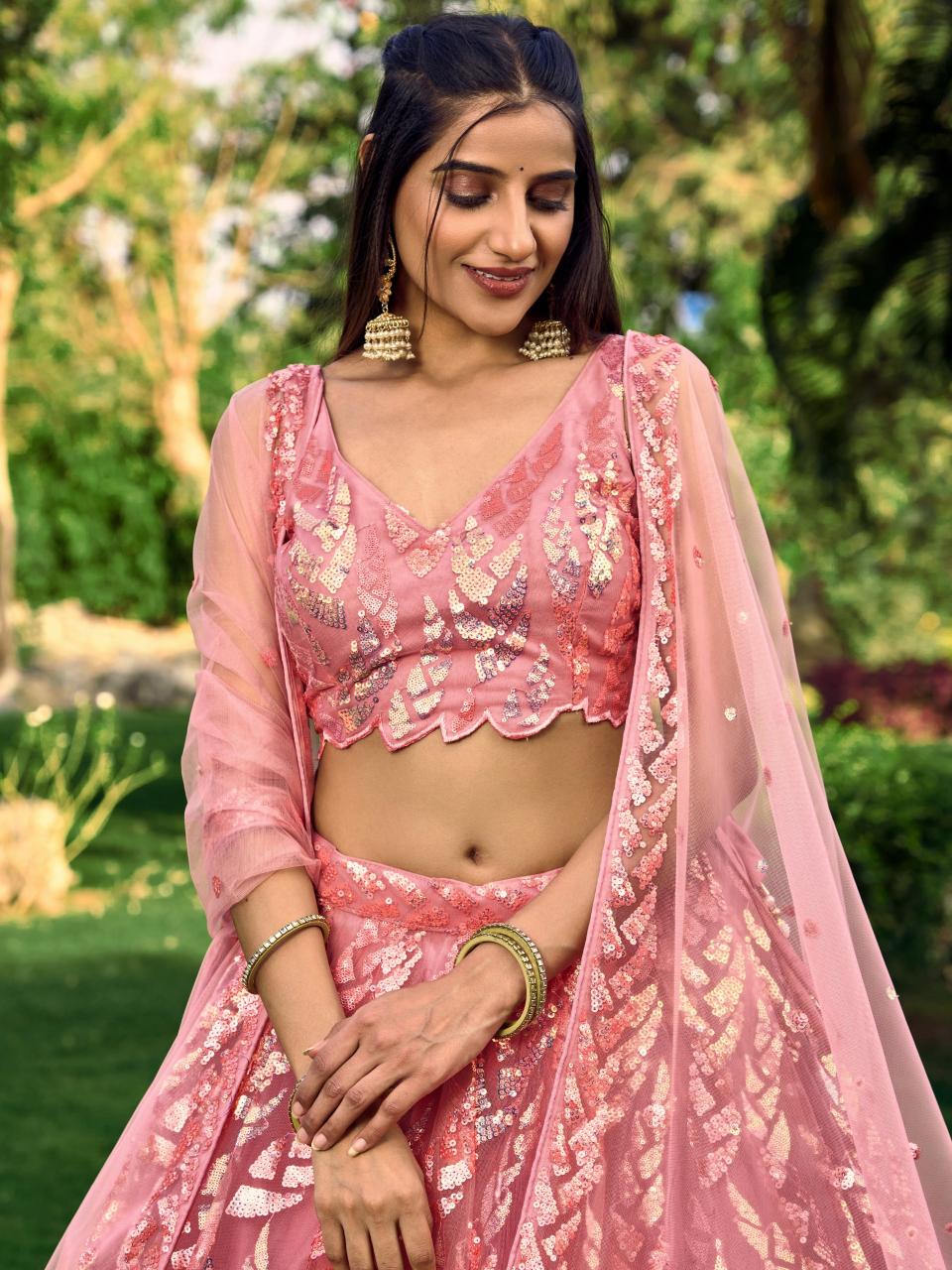 Sabella 5101 Pink catalog best lehenga company in india