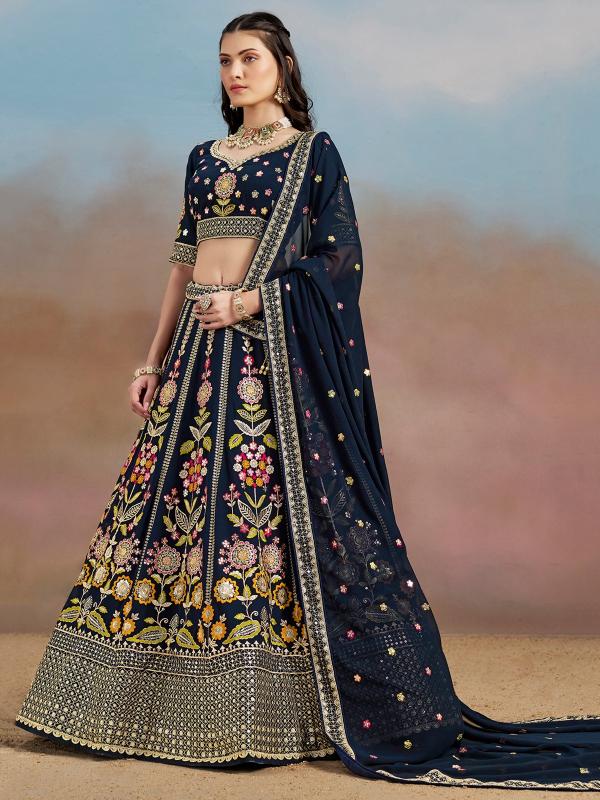 Sabella 6008 Blue catalog lehenga choli india online shopping
