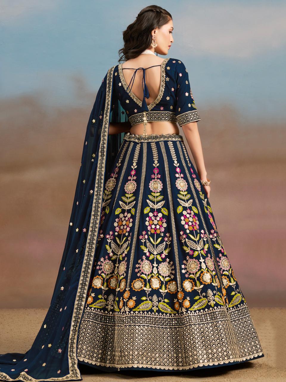 Sabella 6008 Blue catalog lehenga choli india online shopping