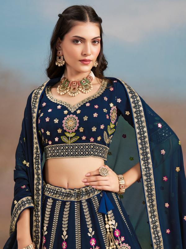 Sabella 6008 Blue catalog lehenga choli india online shopping