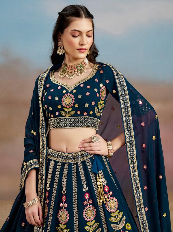 Sabella 6008 Blue catalog lehenga choli india online shopping