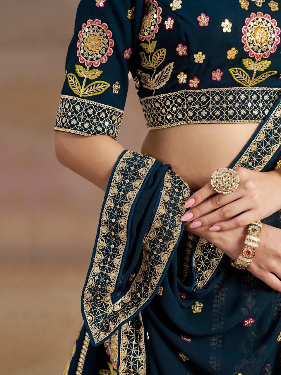 Sabella 6008 Blue catalog lehenga choli india online shopping