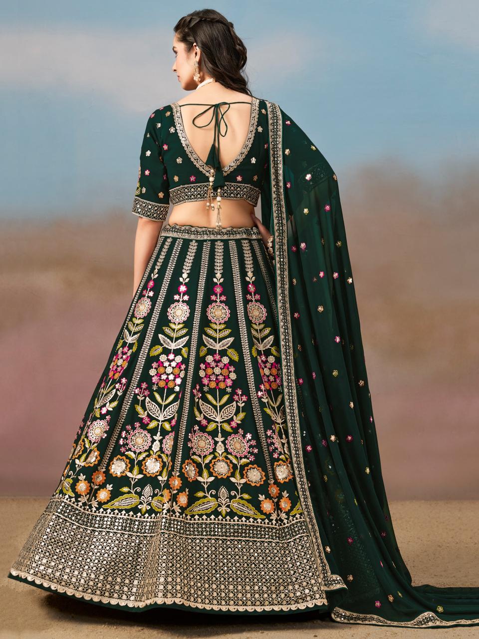 Sabella 6008 Green wedding lehenga north india
