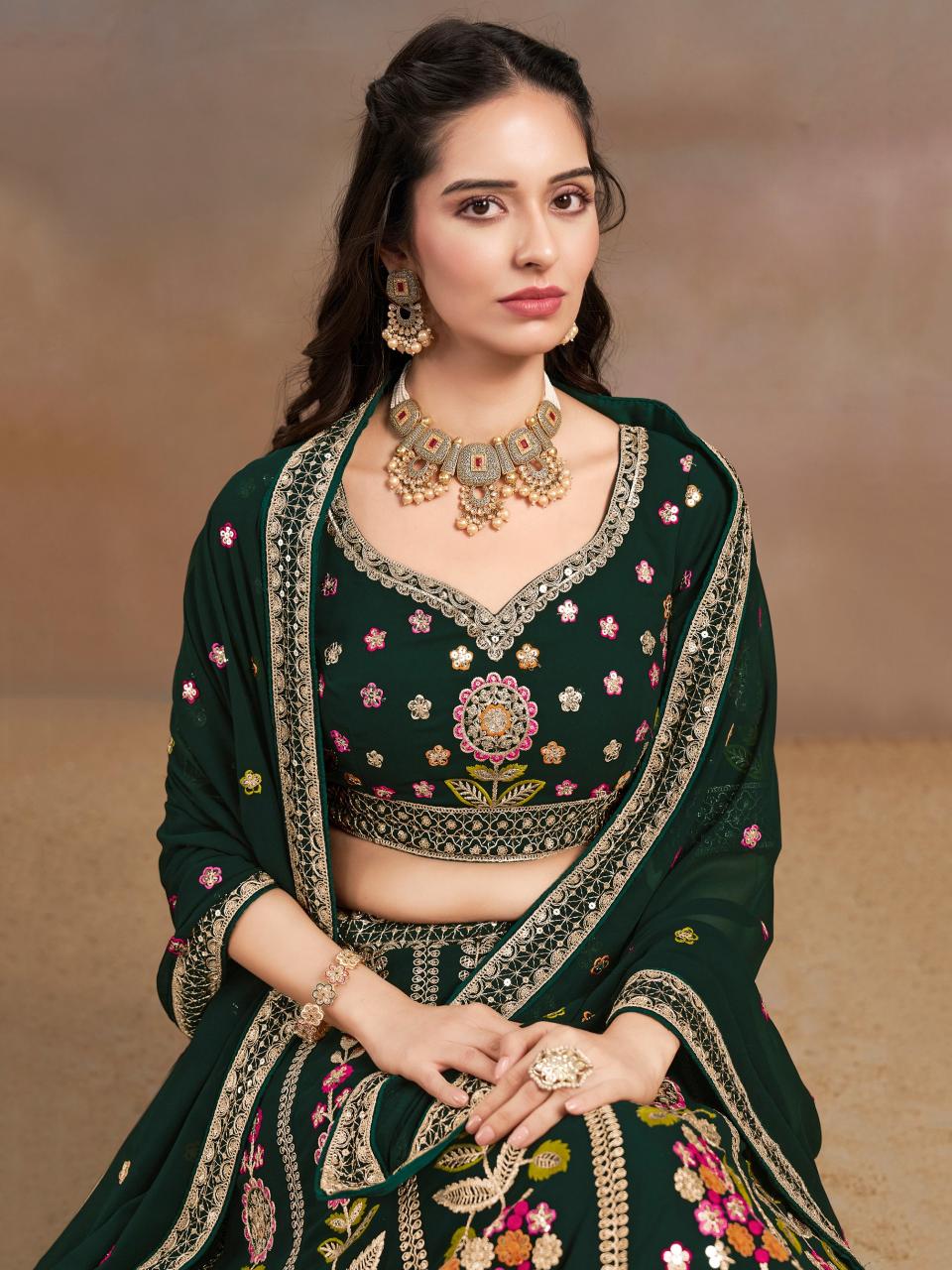 Sabella 6008 Green wedding lehenga north india