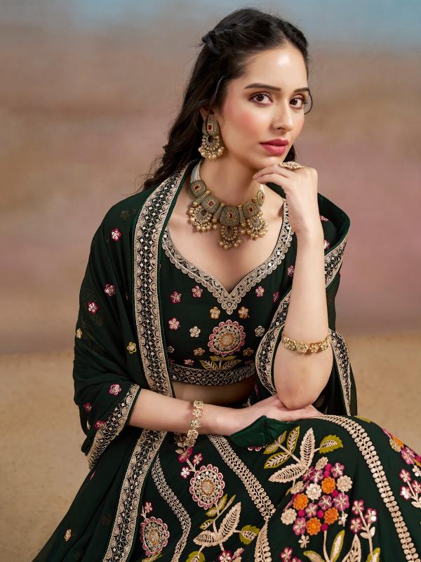 Sabella 6008 Green wedding lehenga north india