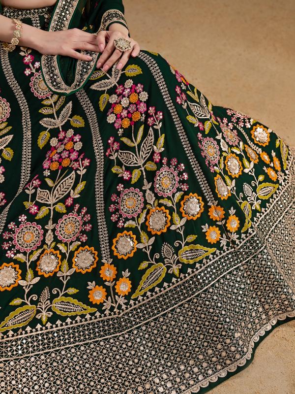 Sabella 6008 Green wedding lehenga north india
