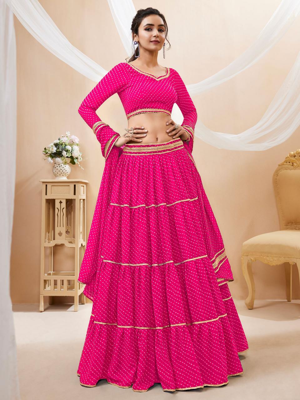 Sabella 602 Pink catalog best lehenga online in india